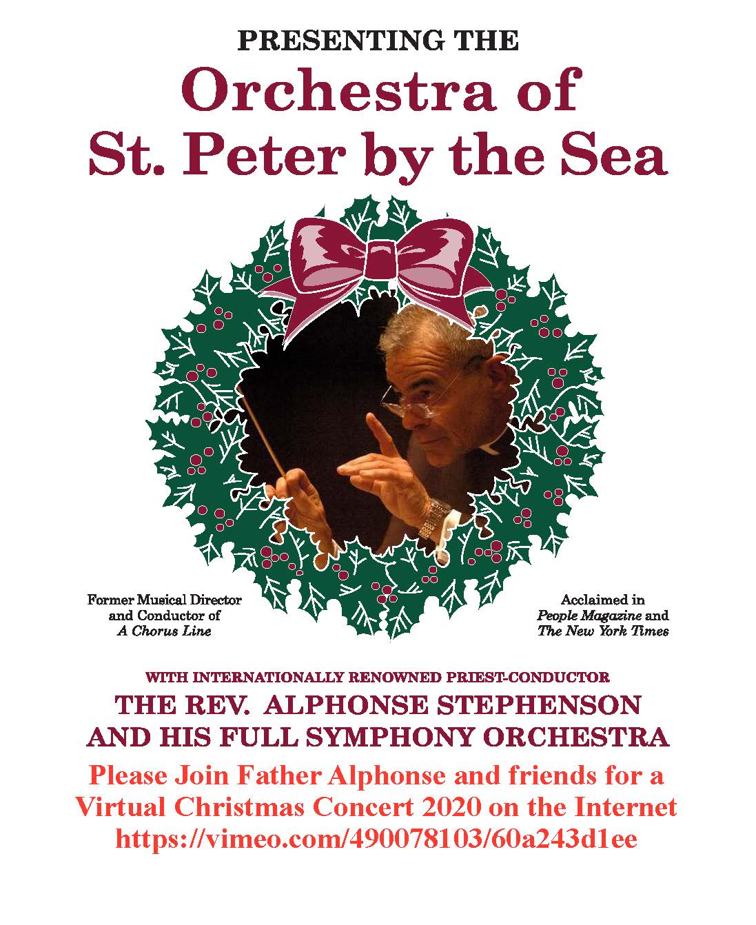 Rev Alphonse Stephenson Virtual Christmas Concert 2020 Church of the